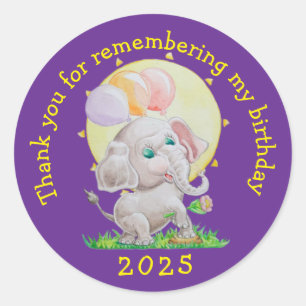 Personalized Children's Birthday Stickers 