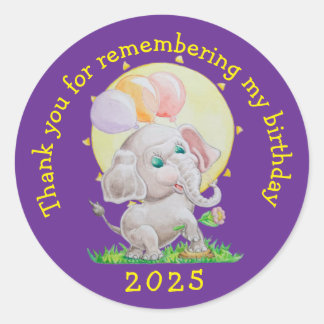 Personalized Children's Birthday Stickers