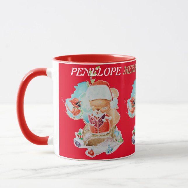 PERSONALIZED CHILDREN'S CHRISTMAS MUG  (Left)