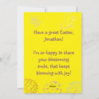Personalized Children's Easter Greeting Card 