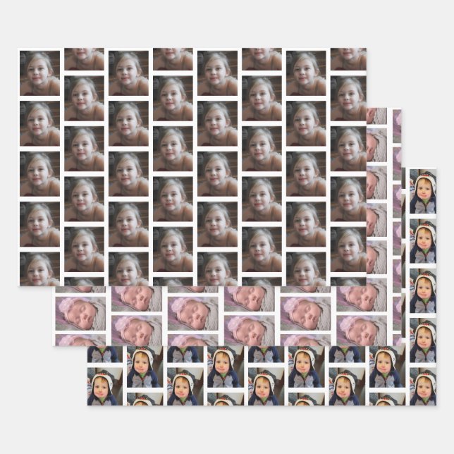 Personalized Children's Photo Wrapping Paper Sheet (Set)