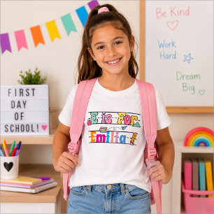 Personalized children's shirt for back to school