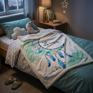 Personalized child's dreamcatcher  baby blanket