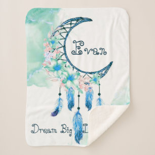 Personalized child's dreamcatcher  baby blanket