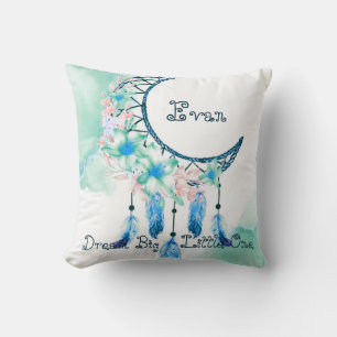 Personalized child's dreamcatcher baby throw pillow