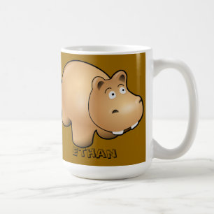Personalized Child's Hippo Mug