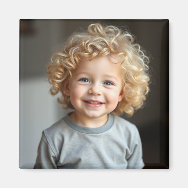 Personalized Child's Photo Refrigerator  Magnet (Front)