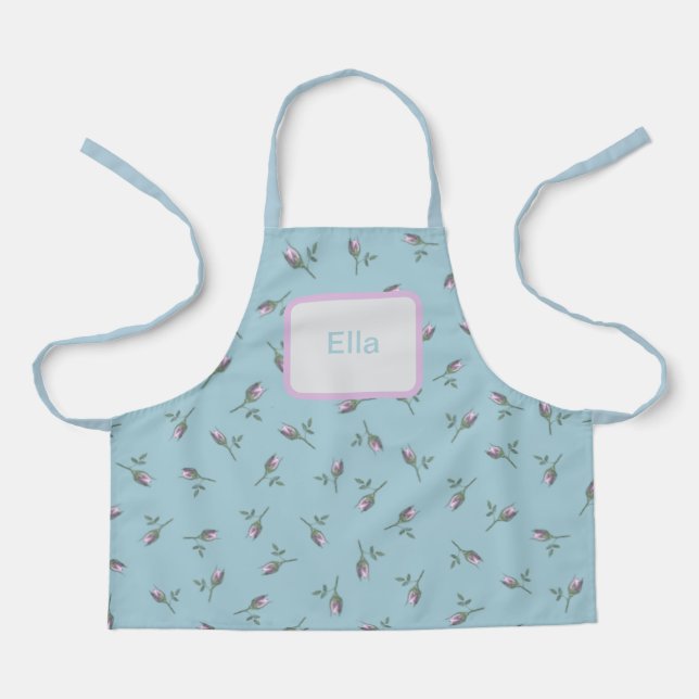 Personalized Child's Rosebud Apron (Front)