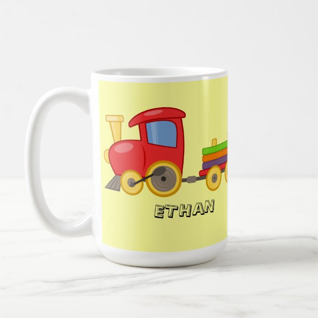 Personalized Child's Train Mug (Left)