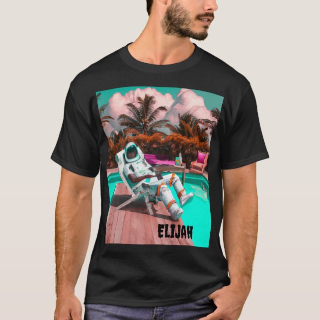 PERSONALIZED CHILL ASTRONAUT T-SHIRT (Front)