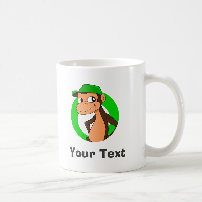 Personalized chimp cartoon coffee mug (Right)