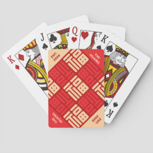 Personalized Chinese "福" Blessing  Playing Cards