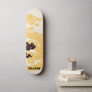 Personalized Chinese Dragon Skateboard
