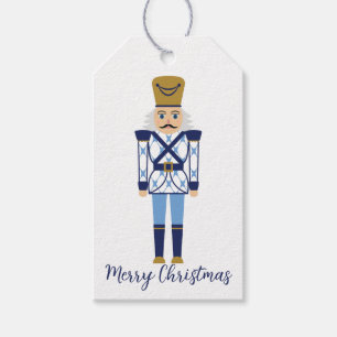 Personalized Chinoiserie Blue Nutcracker Gift Tags