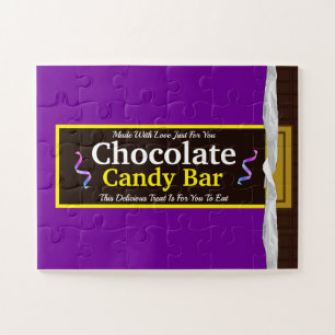 Personalized Chocolate Candy Bar Jigsaw Puzzle
