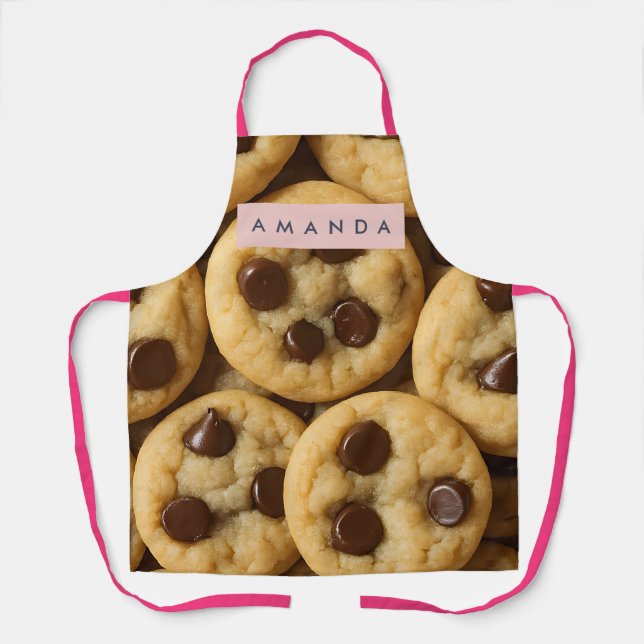 Personalized Chocolate Chip Cookie Apron (Front)