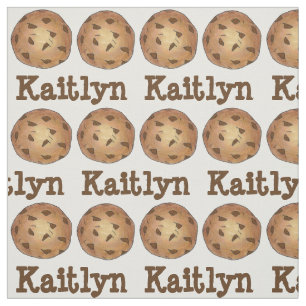 Personalized Chocolate Chip Cookie Cookies Fabric