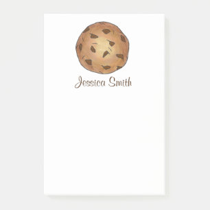 Personalized Chocolate Chip Cookie Post It Notes
