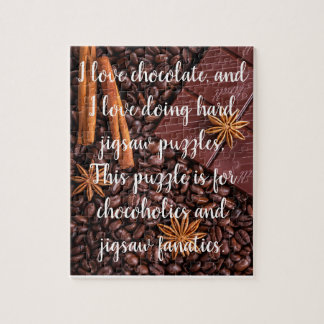 Personalized chocolate jigsaw puzzle for geniuses