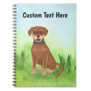 Personalized Chocolate Lab Mix Notebook