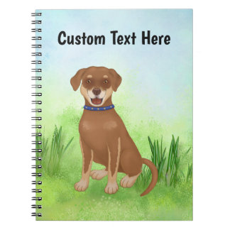 Personalized Chocolate Lab Mix Notebook