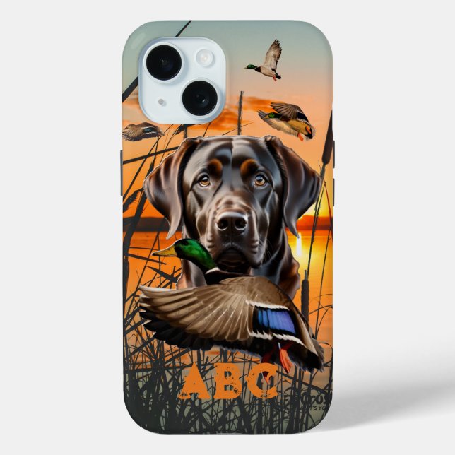 Personalized Chocolate Labrador  Case-Mate iPhone Case (Back)