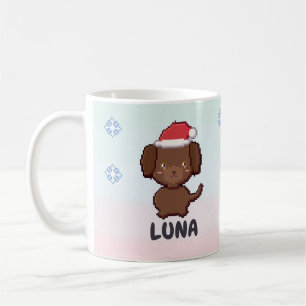 Personalized Chocolate Labrador Christmas Mug