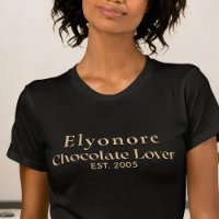 Personalized Chocolate Lover Name Established