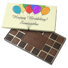 Personalized chocolates box with Birthday balloons