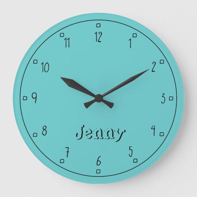 Personalized Choose Your Own Colour Large Clock (Front)