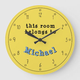 Personalized Choose Your Own Colour Large Clock