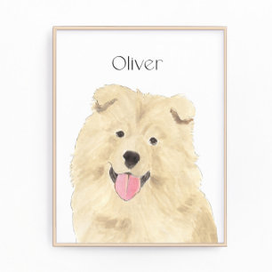 Personalized Chow Chow Dog Art Photo Print