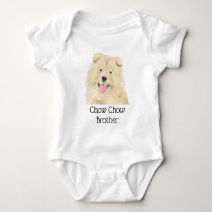 Personalized Chow Chow Dog Baby Bodysuit