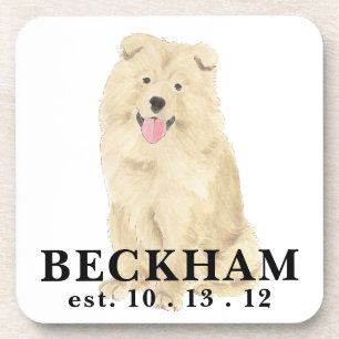 Personalized Chow Chow Dog  Coaster