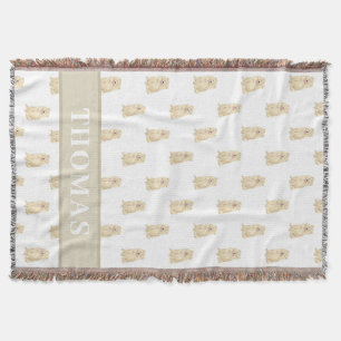 Personalized Chow Chow  Throw Blanket