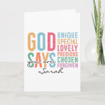 Personalized Christian | Bible Verse Card