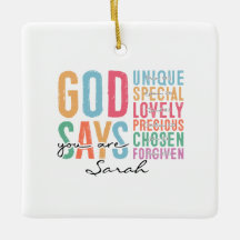 Personalized Christian | Bible Verse Ornament