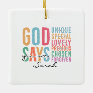 Personalized Christian | Bible Verse Ornament