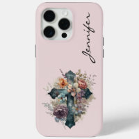 Personalized Christian Cross iPhone Phone Case