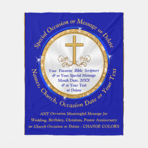Personalized Christian Gifts. Any Occasion, Colour Fleece Blanket