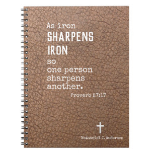 Personalized Christian Gifts for Men- Proverbs Not Notebook