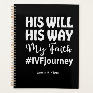 Personalized Christian "His Will" IVF/Infertility  Planner