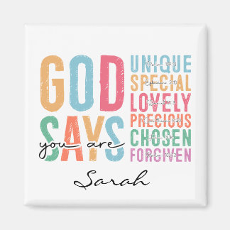 Personalized Christian Magnet | Bible Verse Magnet