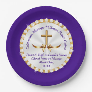 Personalized, Christian Paper Plates, ANY Occasion Paper Plate