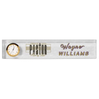 Personalized Christian Pastor Desk Nameplate