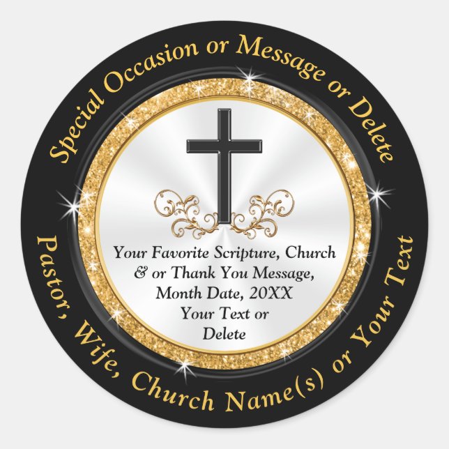 Personalized Christian Stickers for Any Occasion (Front)