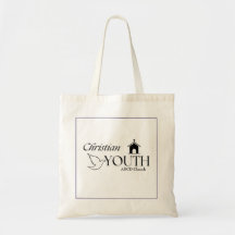 Personalized Christian Youth Dove Church Tote Bag