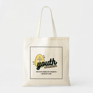 Personalized Christian Youth Egg Cross Tote Bag