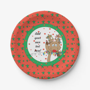 Personalized Christmas 7" Paper Plate