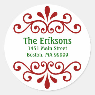 Personalized Christmas Address Labels